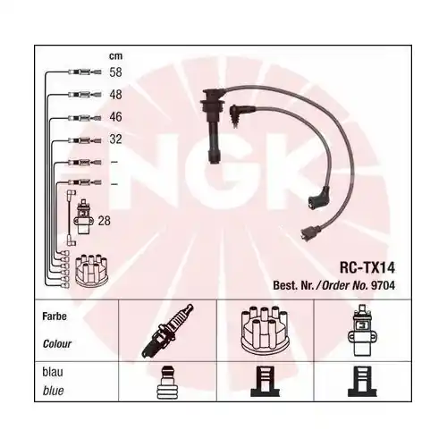Online Kaufen NGK Zündleitungssatz 9704