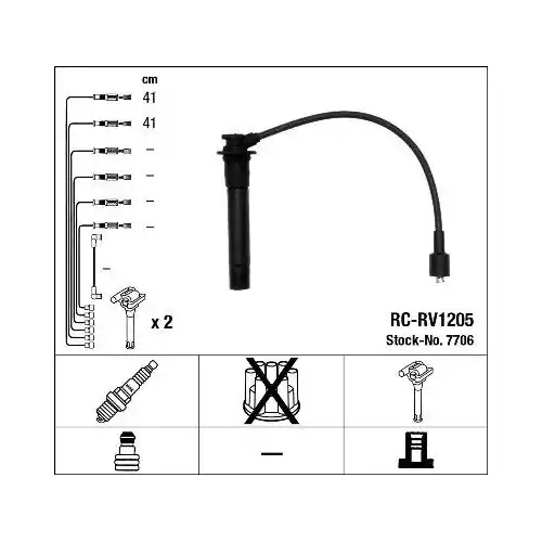Top-Preis NGK Zündleitungssatz 7706