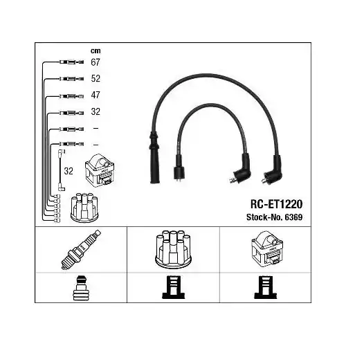 NGK Zündleitungssatz 6369 Garantierte Lieferung