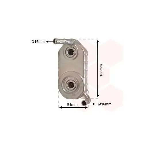 VAN WEZEL Ölkühler, Automatikgetriebe 58003110 Highlight