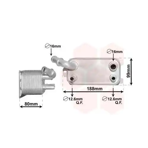 Beliebt VAN WEZEL Ölkühler, Automatikgetriebe 59003170