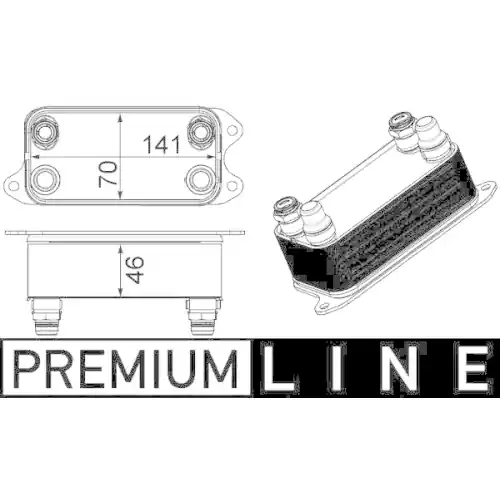 Sonderaktion MAHLE Ölkühler, Automatikgetriebe BEHR *** PREMIUM LINE *** CLC 227 000P