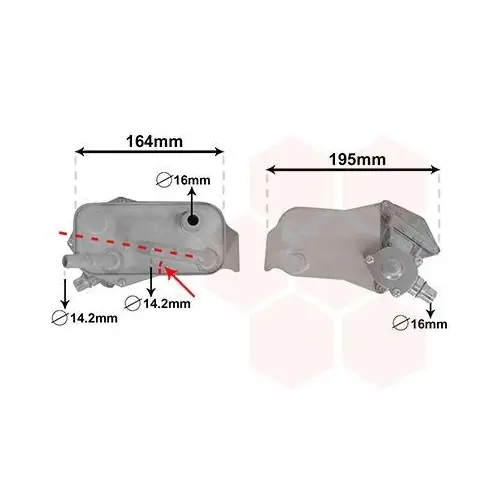 Nur Heute VAN WEZEL Ölkühler, Automatikgetriebe 06003351