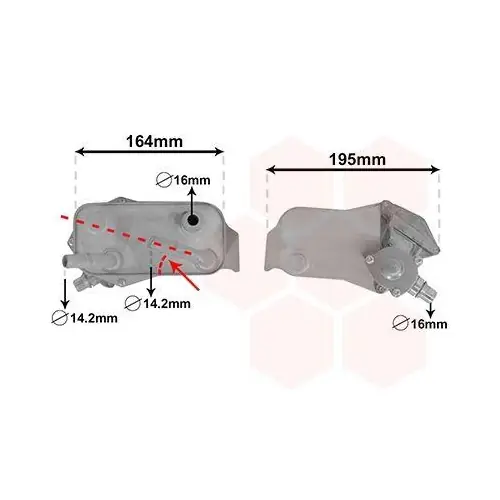 VAN WEZEL Ölkühler, Automatikgetriebe 06003350 Jetzt Kaufen