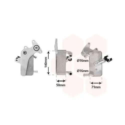 Bestseller VAN WEZEL Ölkühler, Automatikgetriebe 58013732