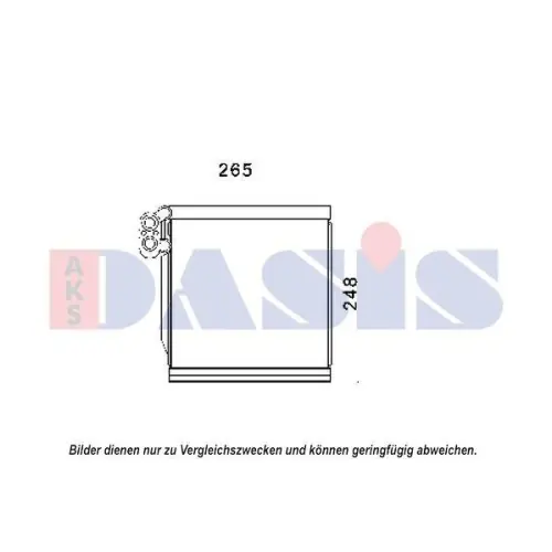 AKS DASIS Verdampfer, Klimaanlage 820363N Must-Have