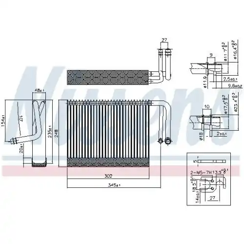NISSENS Verdampfer, Klimaanlage 92327 Neue Kollektion