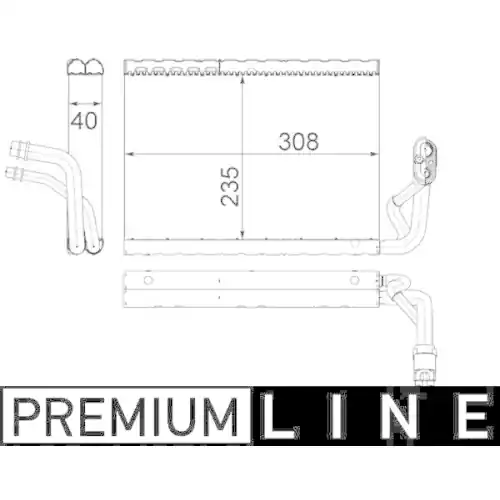 Kracherpreis MAHLE Verdampfer, Klimaanlage AE 91 000P