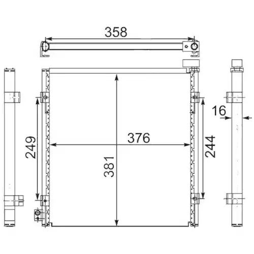 Solange Der Vorrat Reicht MAHLE Kondensator, Klimaanlage BEHR AC 470 000S