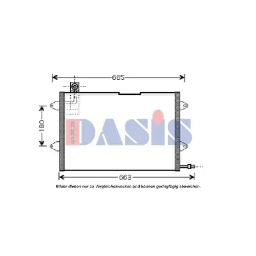 AKS DASIS Kondensator, Klimaanlage 042100N Nur Für Kurze Zeit