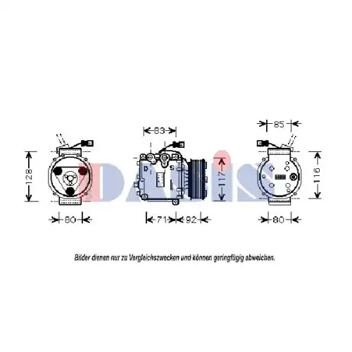Saisonangebot AKS DASIS Kompressor, Klimaanlage 851388N