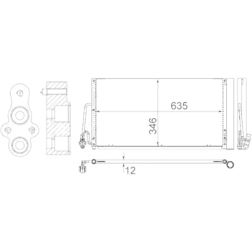 Geprüft MAHLE Kondensator, Klimaanlage AC 590 000S